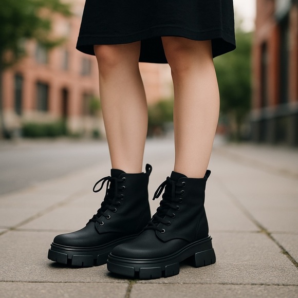 Steve Madden Thora-P Combat Boots | Women’s Size 6.5M L/7M R mismatched - Picture 2 of 12